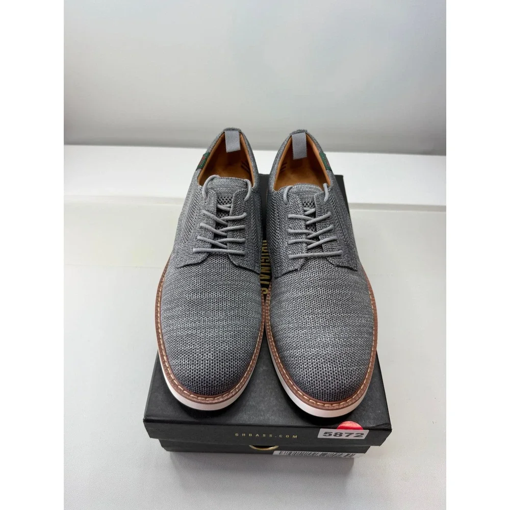 G.H. Bass & Co. Bucs Originals Grey Knit Oxford Shoes BAZ2B421 Mens 8.5 M NEW